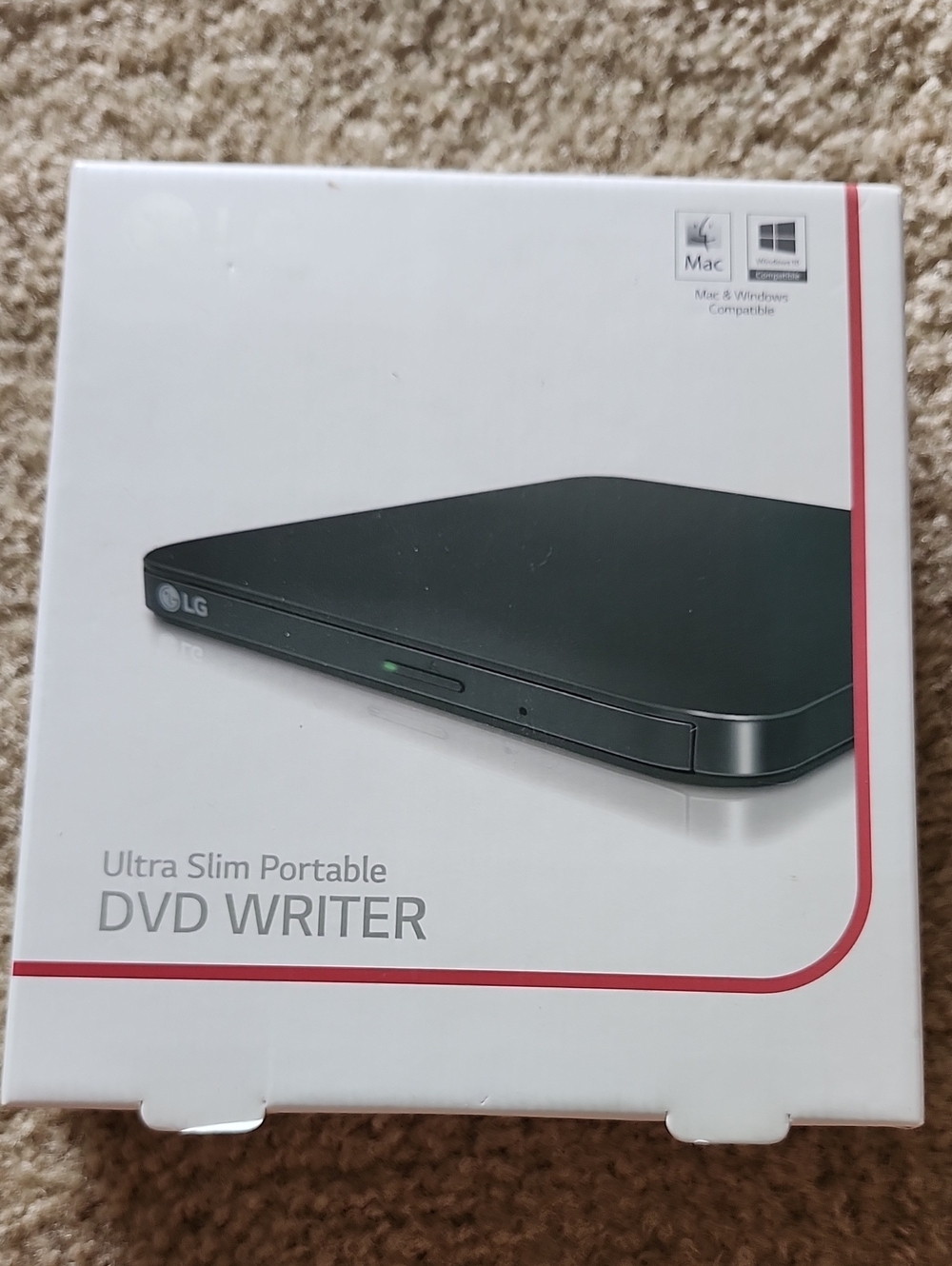 LG Portable Ultra-Slim DVD Writer - Black